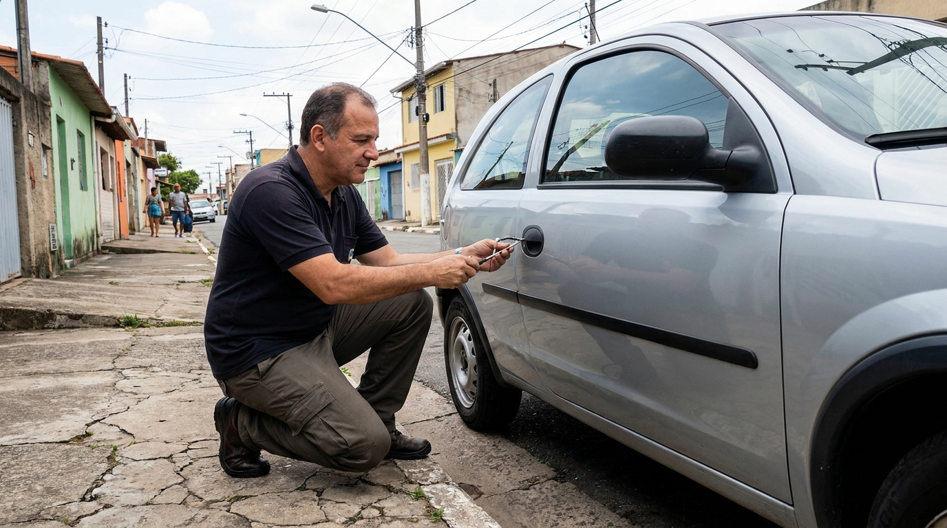 Abertura de carro sem danos por chaveiro no Campeche, Florianópolis‑SC