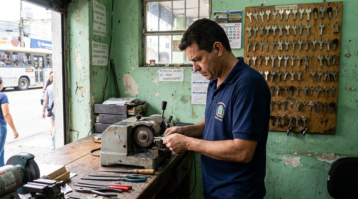 Cópia de Chave Comum no Bom Abrigo, Florianópolis‑SC